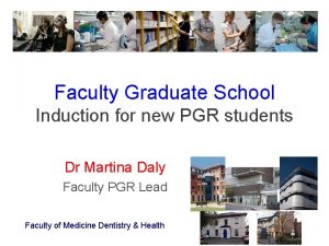 Faculty Graduate School Induction for new PGR students