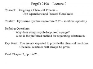 Engr D 2190 Lecture 2 Concept Designing a