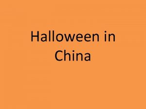 Halloween in China Halloween everywhere Popular websites Halloween