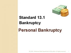 Standard 13 1 Bankruptcy Personal Bankruptcy 2008 Oklahoma