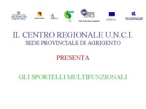 Regione Siciliana Sede Provinciale di Agrigento Unione Europea