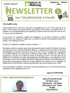 LAURA SQUAT Septembre Octobre 2016 NEWSLETTER 1 Une