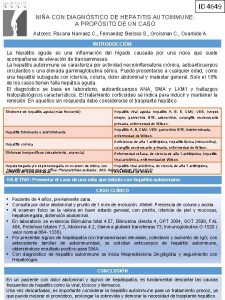 ID 4649 NIA CON DIAGNSTICO DE HEPATITIS AUTOINMUNE