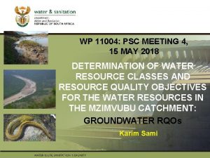 WP 11004 PSC MEETING 4 15 MAY 2018