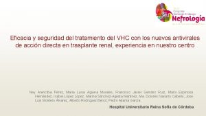 Eficacia y seguridad del tratamiento del VHC con