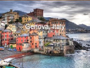 Genova Italy Grace Araujo Mappa This is where