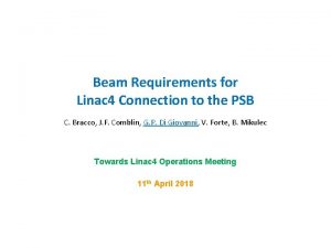 Beam Requirements for Linac 4 Connection to the