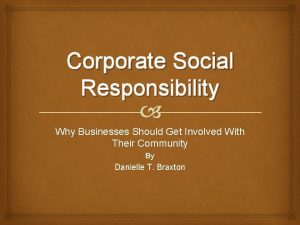 Corporate Social Responsibility Why Businesses Should Get Involved