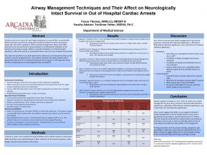 Airway Management Techniques and Their Affect on Neurologically