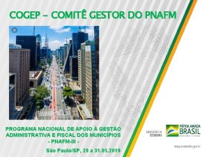 COGEP COMIT GESTOR DO PNAFM PROGRAMA NACIONAL DE