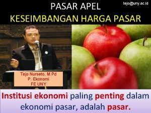 PASAR APEL KESEIMBANGAN HARGA PASAR tejouny ac id