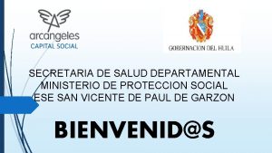 SECRETARIA DE SALUD DEPARTAMENTAL MINISTERIO DE PROTECCION SOCIAL