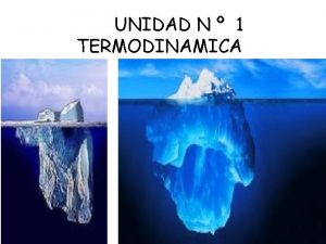 UNIDAD N 1 TERMODINAMICA Termodinmica La termodinmica es