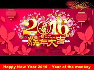 Happy New Year 2016 Year of the monkey