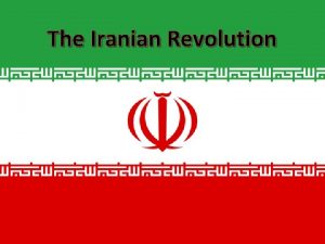 The Iranian Revolution The Rule of Shah Reza
