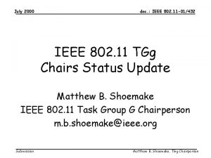 July 2000 doc IEEE 802 11 01432 IEEE
