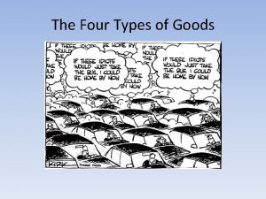 The Four Types of Goods Key Terms Excludable