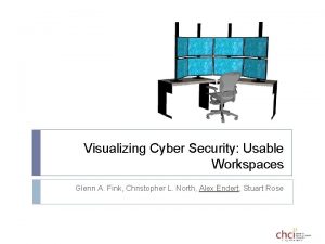 Visualizing Cyber Security Usable Workspaces Glenn A Fink