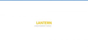 LANTERN CHINESE POWERPOINT TEMPLATE WELCOME Presentation Will Begin