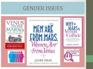 GENDER ISSUES GENDER ISSUES ENDURING UNDERSTANDING 1 Historically