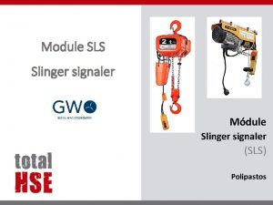 Module SLS Slinger signaler Mdule Slinger signaler SLS