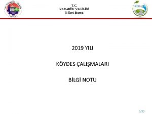 T C KARABK VALL l zel daresi 2019