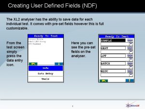 Creating User Defined Fields NDF The XL 2