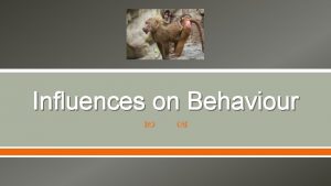 Influences on Behaviour Stimulus What is stimulus Have