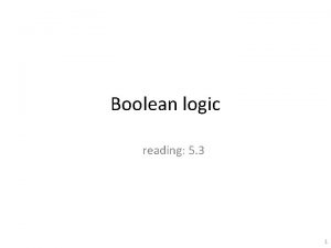 Boolean logic reading 5 3 1 boolean type