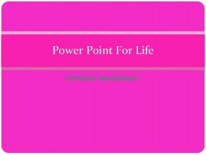 Power Point For Life Christina Hendrickson Baby Nursery