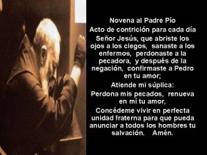 Novena al Padre Po Acto de contricin para