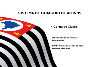 SISTEMA DE CADASTRO DE ALUNOS Coleta de Classe