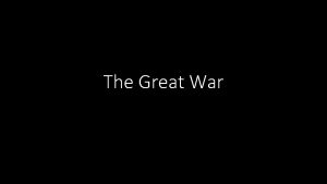 The Great War Long Term Causes Rival Alliances