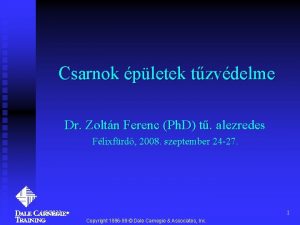 Csarnok pletek tzvdelme Dr Zoltn Ferenc Ph D