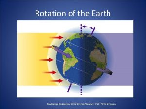 Rotation of the Earth Ana Borrajo Castanedo Social