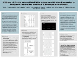 Efficacy of Plastic Versus Metal Biliary Stents on