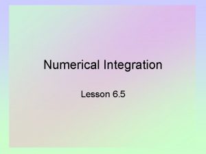 Numerical Integration Lesson 6 5 Trapezoidal Rule Instead