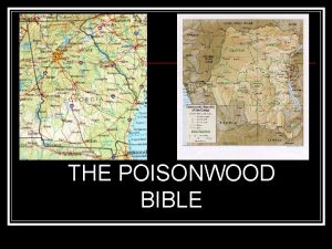 THE POISONWOOD BIBLE The Okapian animal closely related