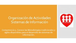 Organizacin de Actividades Sistemas de Informacin Competencia 3