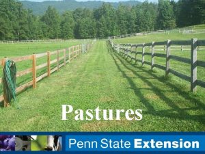 Pastures Pasture Management Worksheet p 9 If you