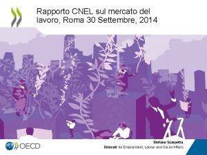 Rapporto CNEL sul mercato del lavoro Roma 30