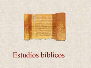 Estudios bblicos Escatologa y Apocalptica EL HIJO DEL