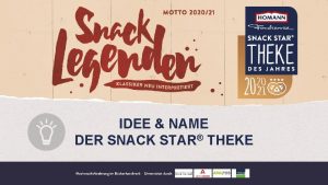 IDEE NAME DER SNACK STAR THEKE NEUE THEKENHELDEN