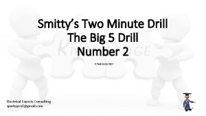 Smittys Two Minute Drill The Big 5 Drill