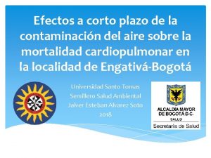 Efectos a corto plazo de la contaminacin del