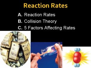 Reaction Rates A Reaction Rates B Collision Theory