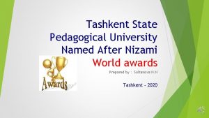 Tashkent State Pedagogical University Named After Nizami World