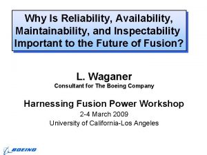 Why Is Reliability Availability Maintainability and Inspectability Important