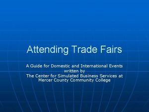 Attending Trade Fairs A Guide for Domestic and