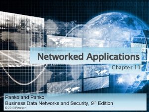 Networked Applications Chapter 11 Panko and Panko Business